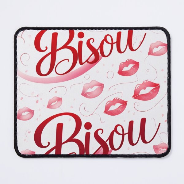 Item preview, Romantic French Kiss Art Print: Bisou Bisou designed and sold by Frame of Mind .