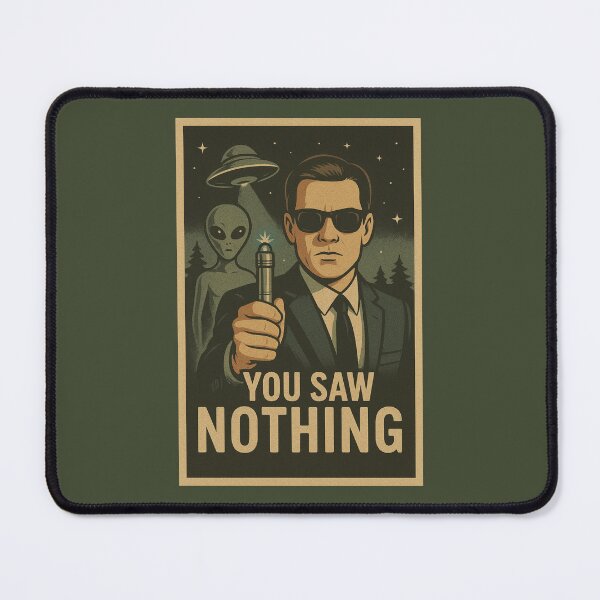 Item preview, ou Saw Nothing – Vintage Men in Black Style Poster designed and sold by BestDetailer.