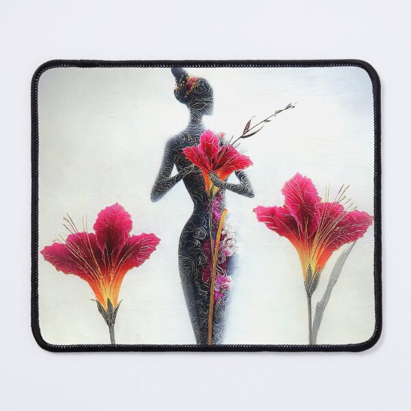 Item preview, Floral Silhouette: A Crimson Bloom designed and sold by bloorose.