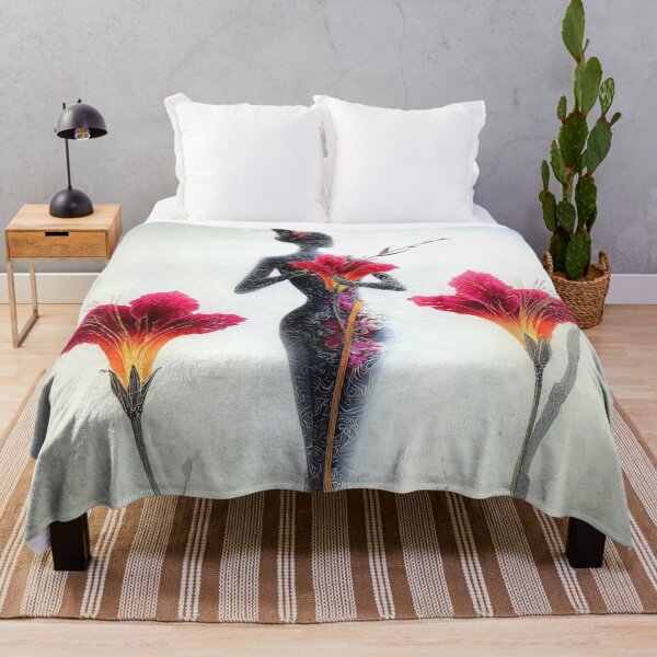 Item preview, Floral Silhouette: A Crimson Bloom designed and sold by bloorose.