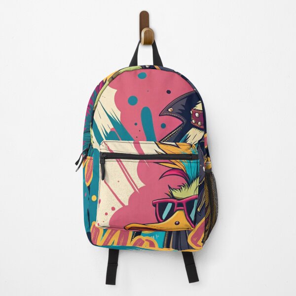 Item preview, No Rules Punk Duck | Mad Art Rebel Bird Print designed and sold by ArtiQreate.
