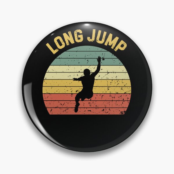 Item preview, Long Jump Retro Sunset Long Jumper Silhouette designed and sold by StrideSuccess.