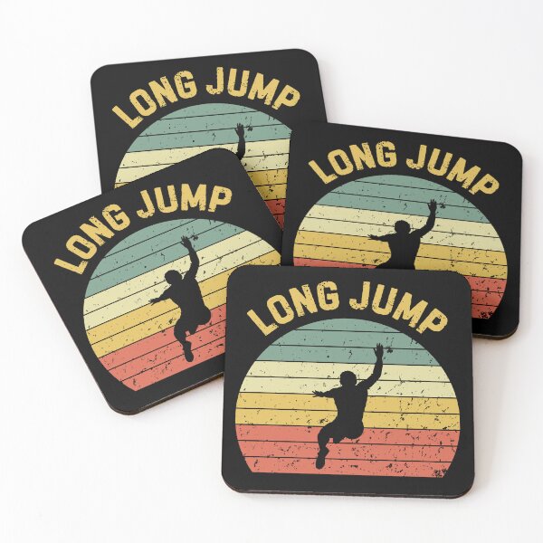 Item preview, Long Jump Retro Sunset Long Jumper Silhouette designed and sold by StrideSuccess.