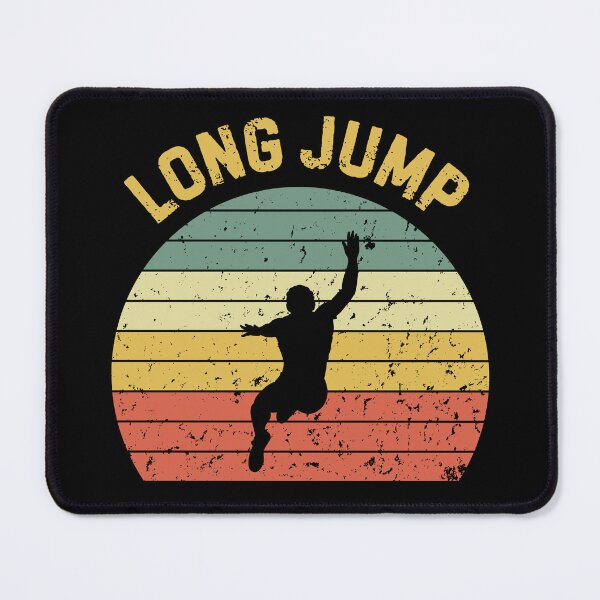 Item preview, Long Jump Retro Sunset Long Jumper Silhouette designed and sold by StrideSuccess.