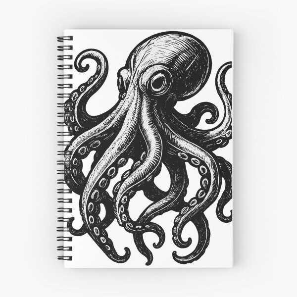 Item preview, Vintage style octopus drawing designed and sold by Peycer.