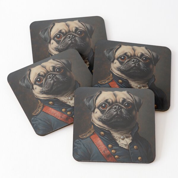 Item preview, Civil War Pug - Cute Military Commander Pug - Stylish Animal Art designed and sold by Chrisjeffries24.