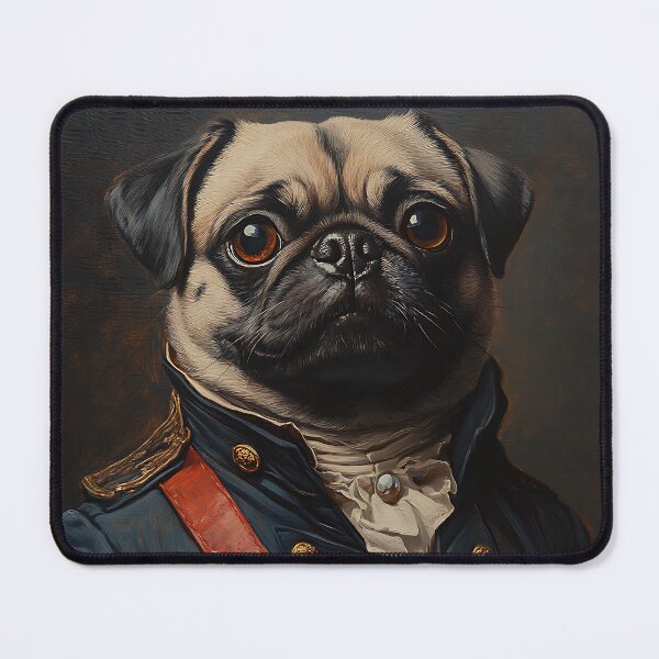 Item preview, Civil War Pug - Cute Military Commander Pug - Stylish Animal Art designed and sold by Chrisjeffries24.