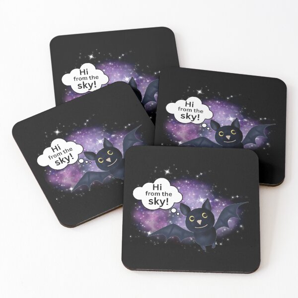 Item preview, Friendly Bat Greeting Hi from the Sky! designed and sold by SunandShade.