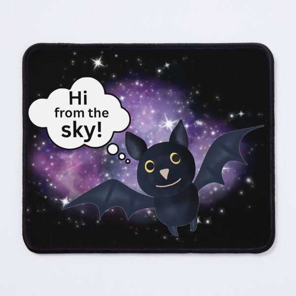 Item preview, Friendly Bat Greeting Hi from the Sky! designed and sold by SunandShade.