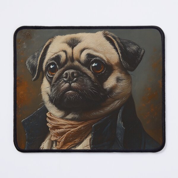 Item preview, French Revolution Pug - Cute Military Commander Pug - Stylish Animal Art designed and sold by Chrisjeffries24.