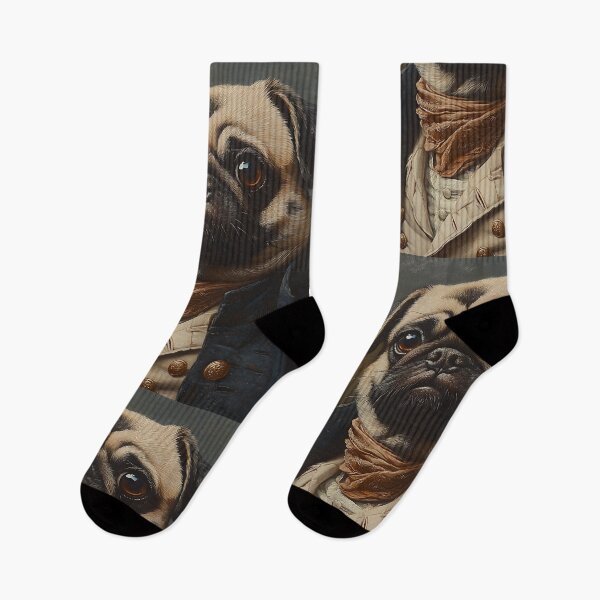 Item preview, French Revolution Pug - Cute Military Commander Pug - Stylish Animal Art designed and sold by Chrisjeffries24.