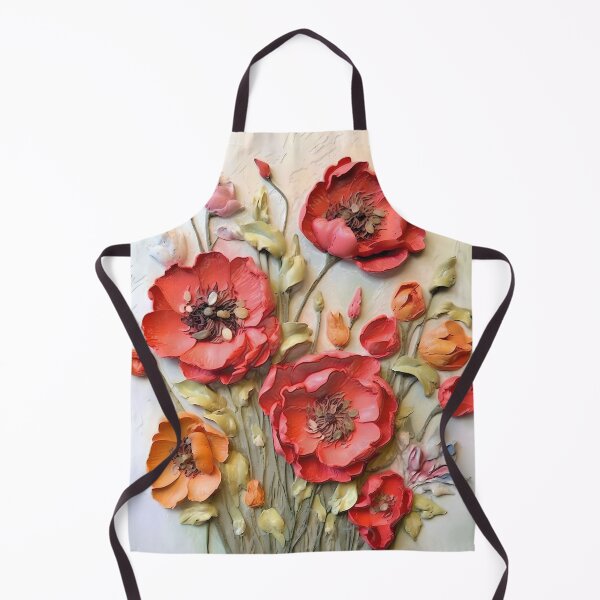 Item preview, Embedded Rhapsody Impasto Poppy Blooms  designed and sold by Rocky Mountain Artistry.