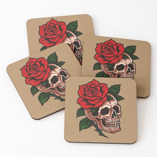 Item preview, Tattoo series: Skull of Rose designed and sold by khriztianleon.