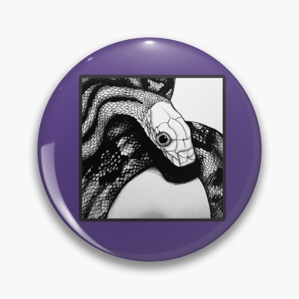 Item preview, Cute Snake in square designed and sold by Moon Raven Studios-art by Mandiva333.