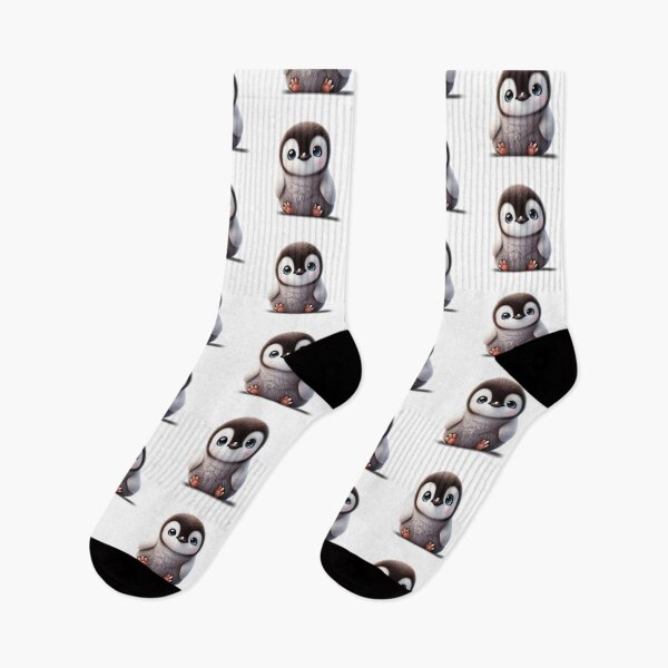 Item preview, Sitting Baby Penguin – Minimalist Cuteness with Polar Charm designed and sold by FusiTink.