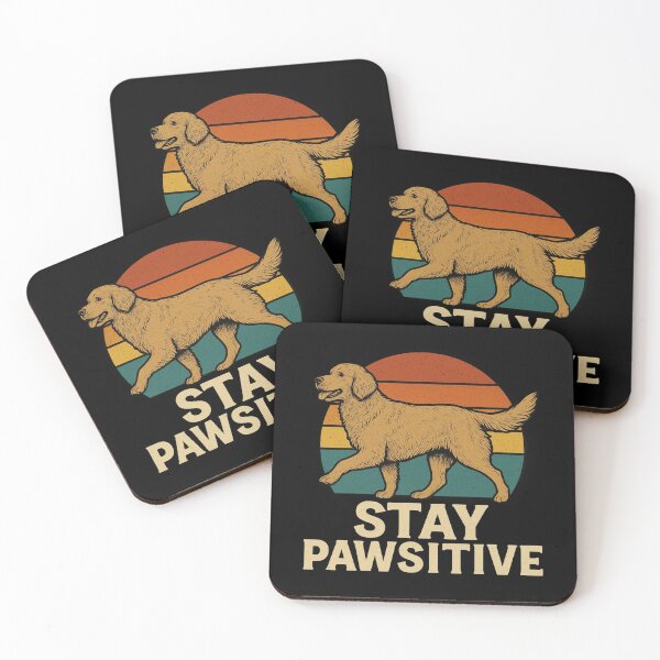 Item preview, Retro Golden Retriever – Stay Pawsitive designed and sold by Fantsy-world.