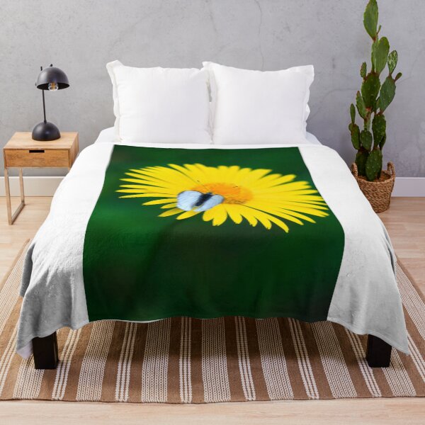 Item preview, White butterfly on yellow flower designed and sold by olena2552.