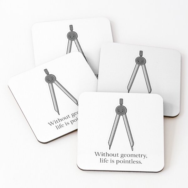 Item preview, Without Geometry, Life Is Pointless – Funny Math Sticker designed and sold by Lynzirapp.