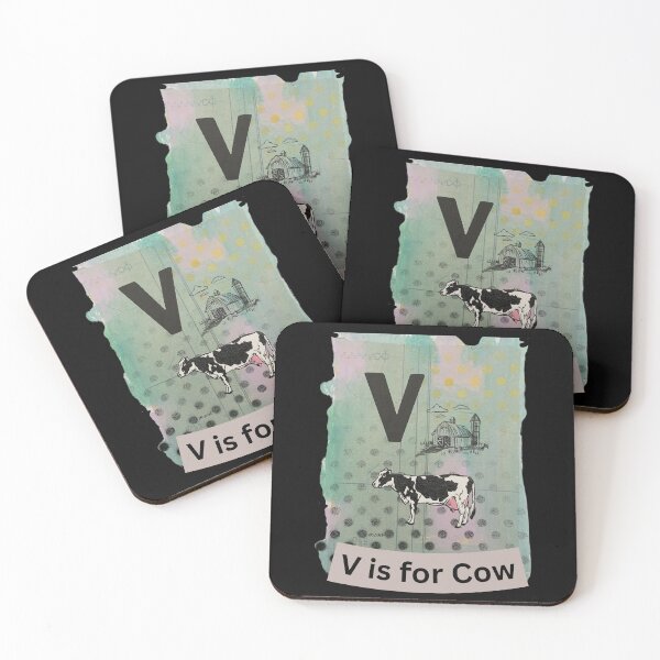 Item preview, Alphabet Flashcard - V is for Cow designed and sold by David Irvine.