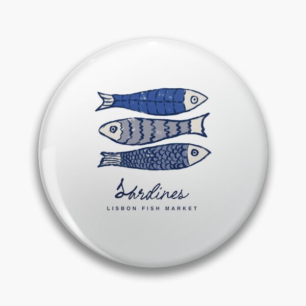 Item preview, Sardines design Fish market Vintage Fish Themed Tinned Fish Angler Gifts designed and sold by InnaMGraphic.