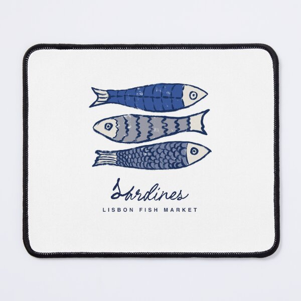 Item preview, Sardines design Fish market Vintage Fish Themed Tinned Fish Angler Gifts designed and sold by InnaMGraphic.