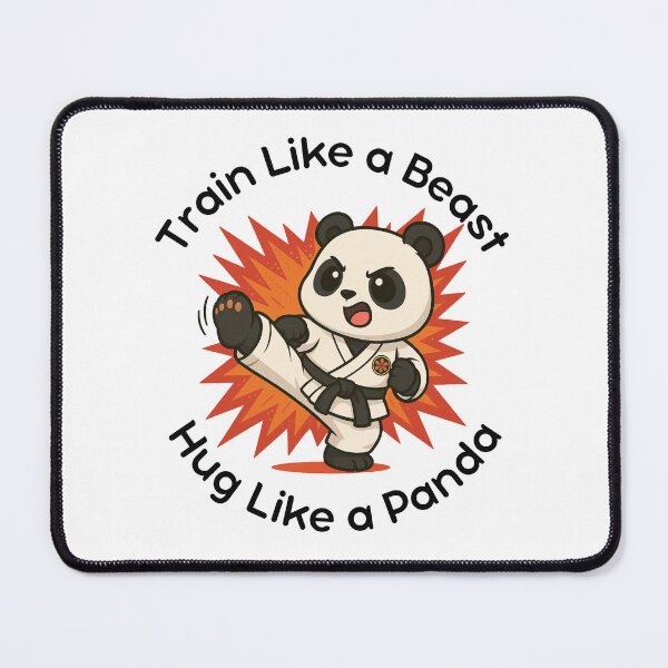 Item preview, Train Like a Beast, Hug Like a Panda – Kawaii Martial Arts Panda designed and sold by Polishthestone.