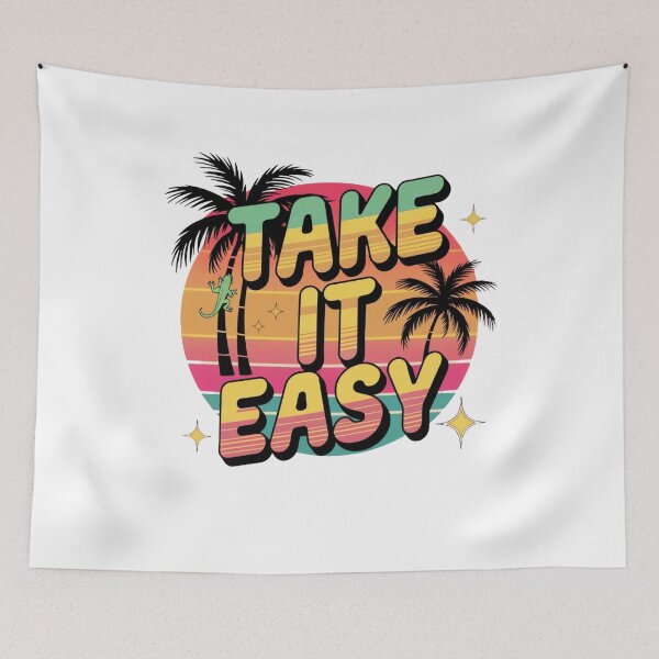 Item preview, Take It Easy – Retro Beach Vibes designed and sold by ARTReMi.