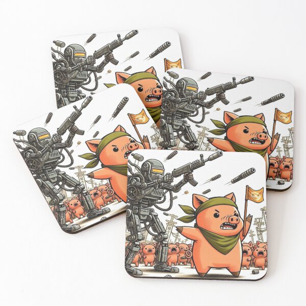 Item preview, A Robot Rampage and the Piggy Protector designed and sold by deepdrinks.