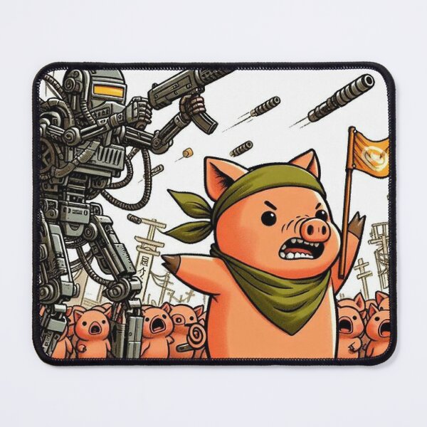 Item preview, A Robot Rampage and the Piggy Protector designed and sold by deepdrinks.