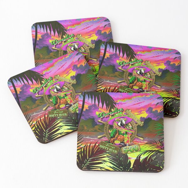 Item preview, Always Happy Hour in Paradise It's 5 o'clock Parrot Summer Vibes designed and sold by MindWave THC.
