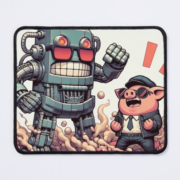 Item preview, Robot Rampage and the Piggy Protector designed and sold by deepdrinks.