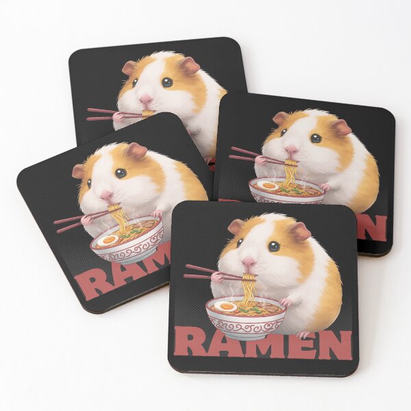 Item preview, Sweet Guinea Pig Ramen Fan designed and sold by Claustronautas.
