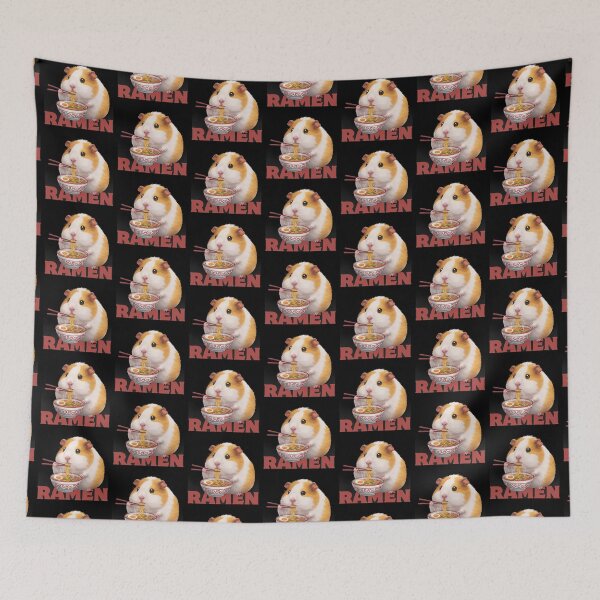 Item preview, Sweet Guinea Pig Ramen Fan designed and sold by Claustronautas.