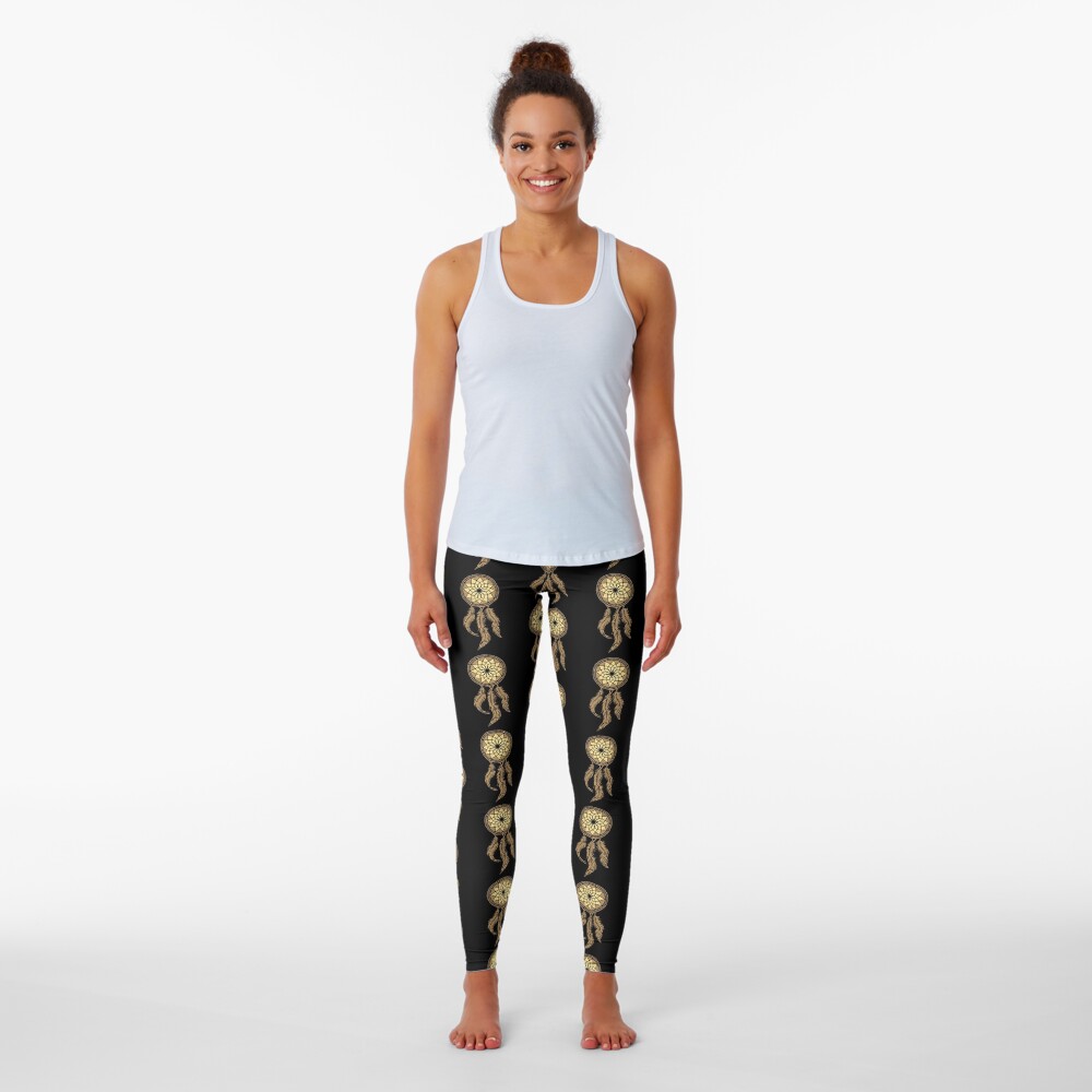 Dream Catchers Leggings for Women Native American Feather Dreamcatchers Yoga Pants