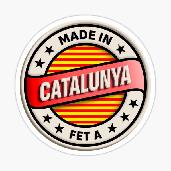 Vista previa del artículo con la obra «Catalunya Camisetas Pegatinas Productos Regalos», diseñado y vendido por AtlasExplorer.