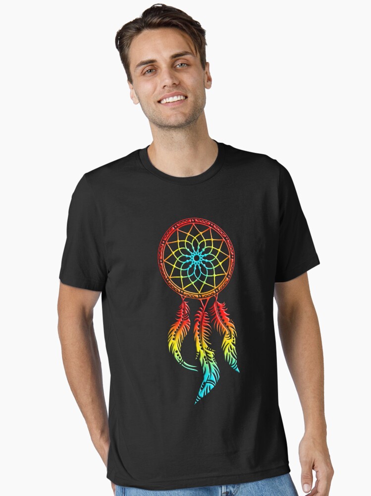 T-Shirt Dreamcatcher Amérindien – Attrape-Rêves Boho Hippie Mandala – Style Vintage & Spirituel