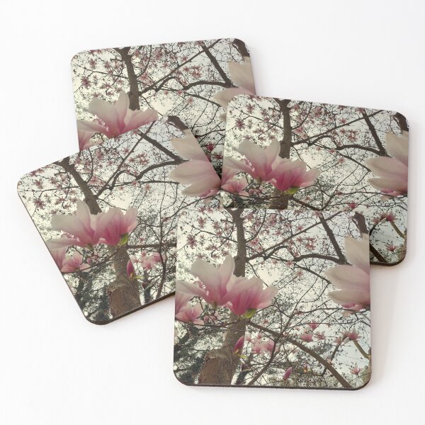 Item preview, Magnolia Trees Blossoming Pointing At a Partly Cloudy Sky designed and sold by Mothe3rd.