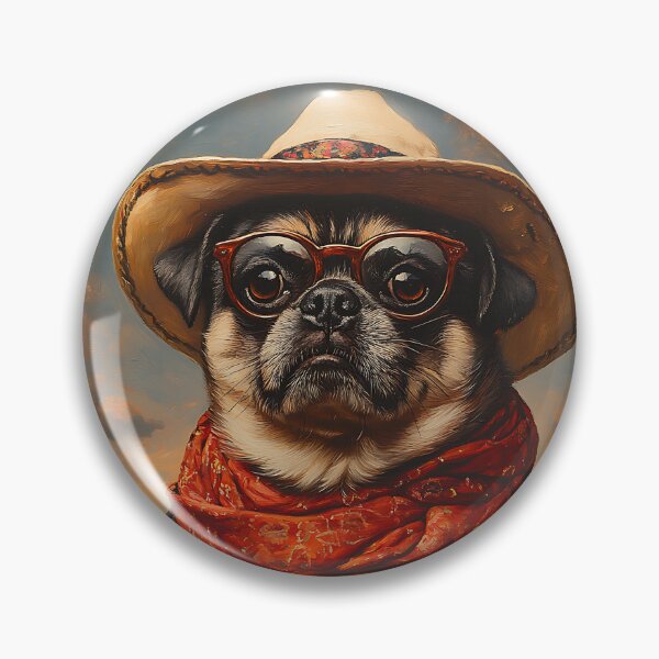 Item preview, Bandito Pug - Cute Mexican Bandit Pug - Stylish Animal Art designed and sold by Chrisjeffries24.