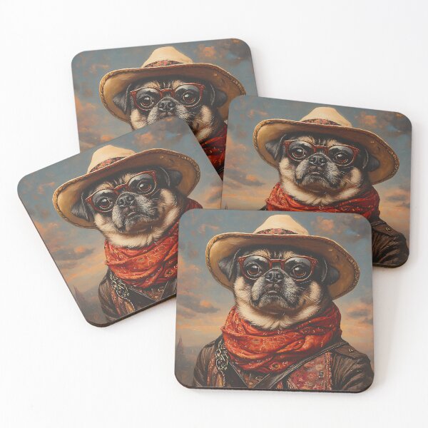 Item preview, Bandito Pug - Cute Mexican Bandit Pug - Stylish Animal Art designed and sold by Chrisjeffries24.