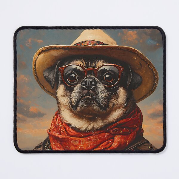 Item preview, Bandito Pug - Cute Mexican Bandit Pug - Stylish Animal Art designed and sold by Chrisjeffries24.
