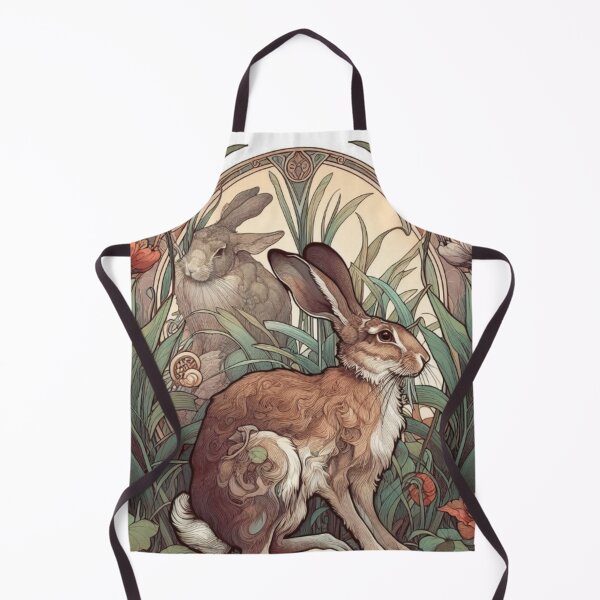 Item preview,   Art Nouveau wild hare designed and sold by ArtNouveauLou.