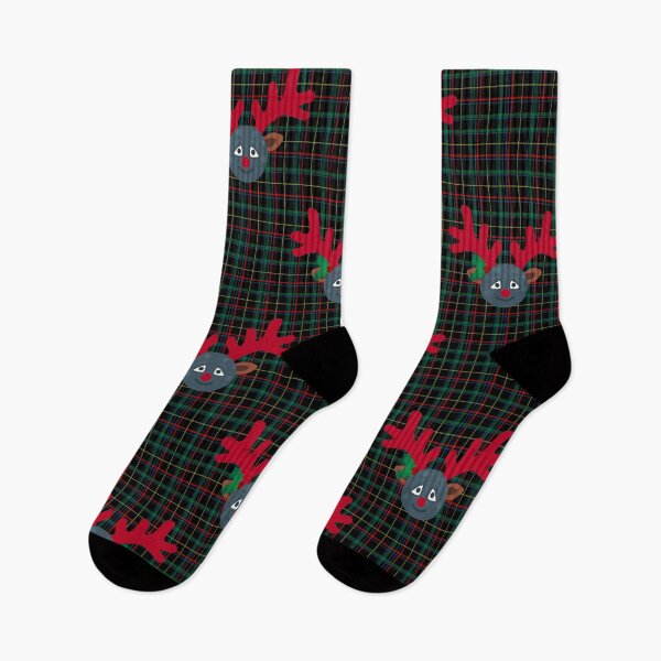 Item preview, plaid christmas reindeer moon emoji designed and sold by Gossip Rag.