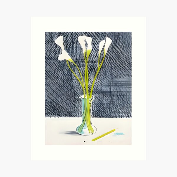 Aperçu de l'œuvre Lillies, David Hockney créée et vendue par Ceremonials-.