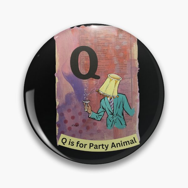 Item preview, Alphabet Flashcard - Q is for Party Animal designed and sold by David Irvine.