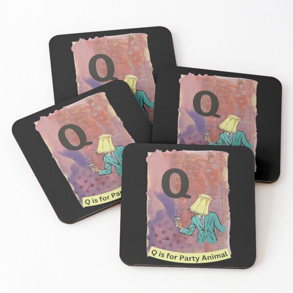 Item preview, Alphabet Flashcard - Q is for Party Animal designed and sold by David Irvine.