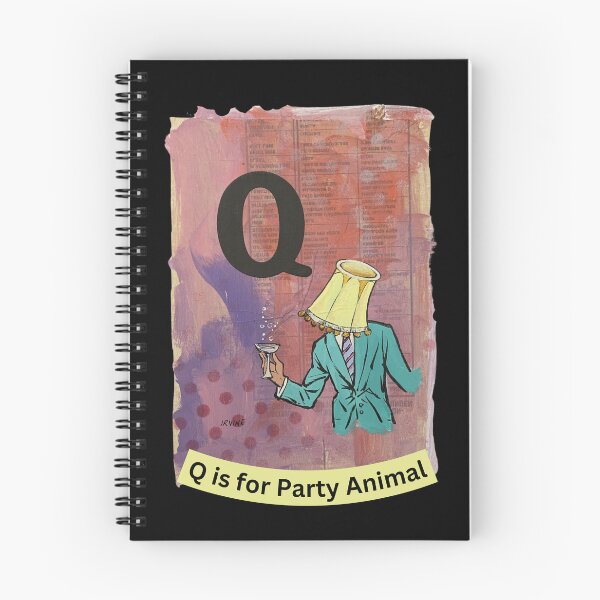 Item preview, Alphabet Flashcard - Q is for Party Animal designed and sold by David Irvine.