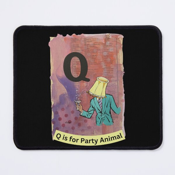 Item preview, Alphabet Flashcard - Q is for Party Animal designed and sold by David Irvine.
