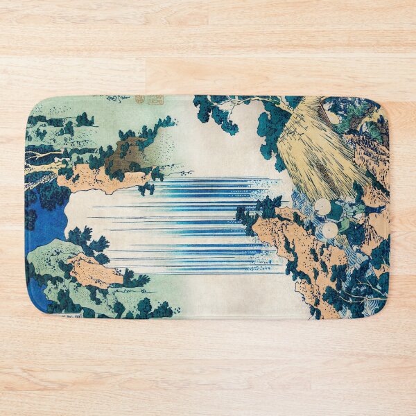 Item preview, Yoro Waterfall in Mino Province by Katsushika Hokusai designed and sold by EmeraldeaArt.
