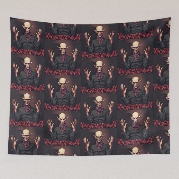 Item preview,  Nosferatu lord of rats  the evil Vampire conceptual illustration Halloween art designed and sold by Vintage Designs +.