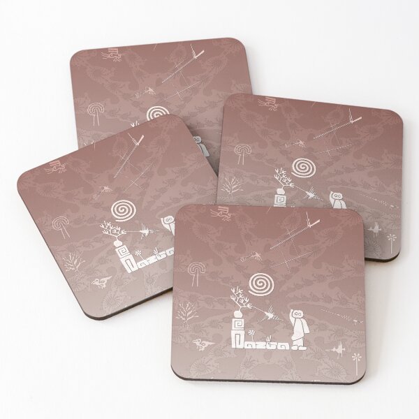 Item preview, Nazca Lines - Collected on A Mocha Fractal Backdrop designed and sold by kernowerno.